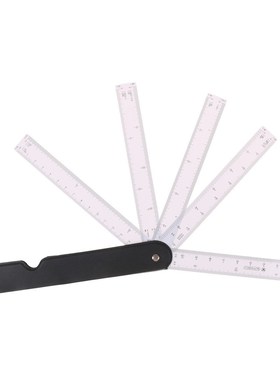 Foldable Fan Shape Architects Scale Ruler with 5 Blades for