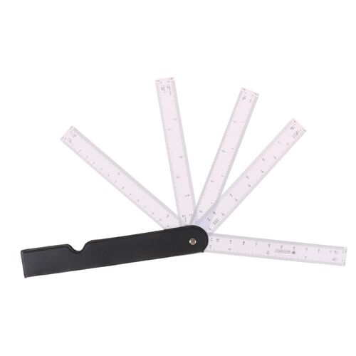 Foldable Fan Shape Architects Scale Ruler with 5 Blades for