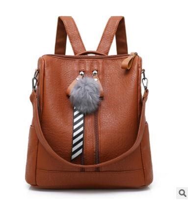 Female PU Leather Women's Backpack Bags Travel Bag back pack