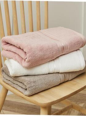 100% Cotton Bath Towel Set Absorbent Adult Bath Towels Solid