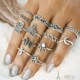 women戒指мода 13pcs кольцо gold rings sets fashion