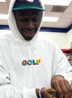 Golf Wang 3D logo Tyler The Creator泰勒连帽卫衣男女帽衫外套