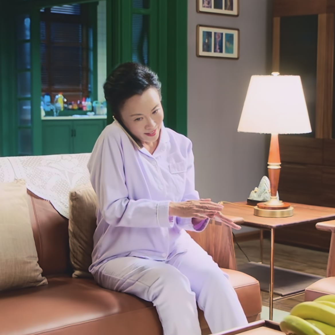 爱上海军蓝王丛马丽同款莫代尔混棉针织睡衣情侣家居服套装柔软