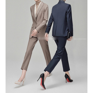 仁心俱乐部刘梓懿辛芷蕾同款精纺羊毛春秋季一粒扣西装西裤套装女