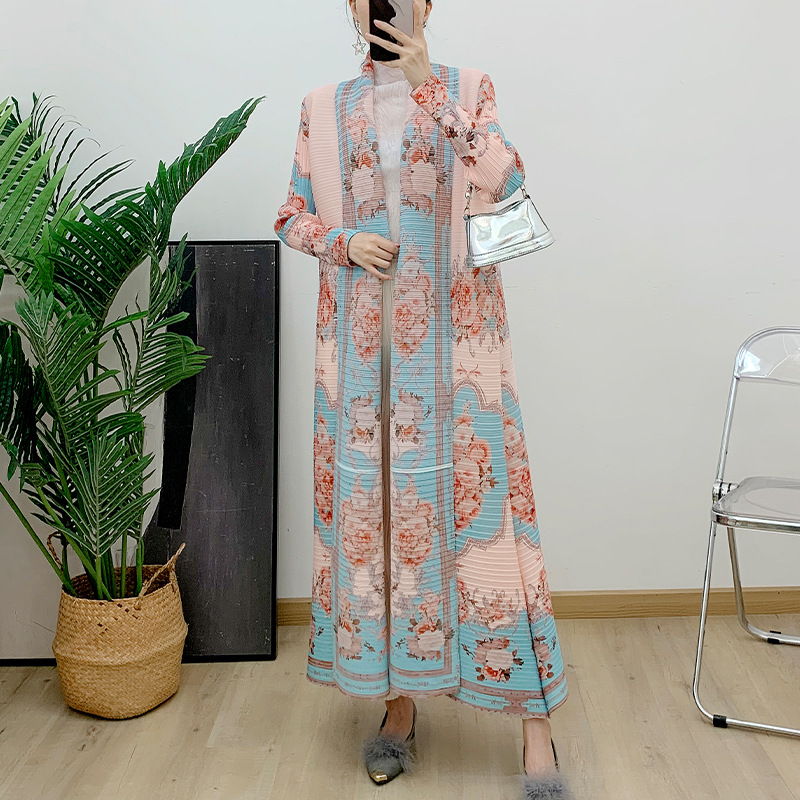 承欢记刘婉玉何赛飞同款蝙蝠袖长裙时尚优雅开衫珍珠连衣裙长袍