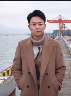 蔷薇风暴周杭刘奕君同款毛呢大衣男中长款冬季加厚风衣双面呢外套