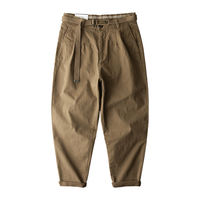 Japanese retro streetwear brand casual workwear pants, straight-leg loose ins Harem pants, capri pants, Andy Yau plus-size men's fashion thumbnail 5