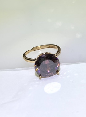 干枯玫瑰6克拉星空切戒指活口女培育人工钻戒指环简约百搭