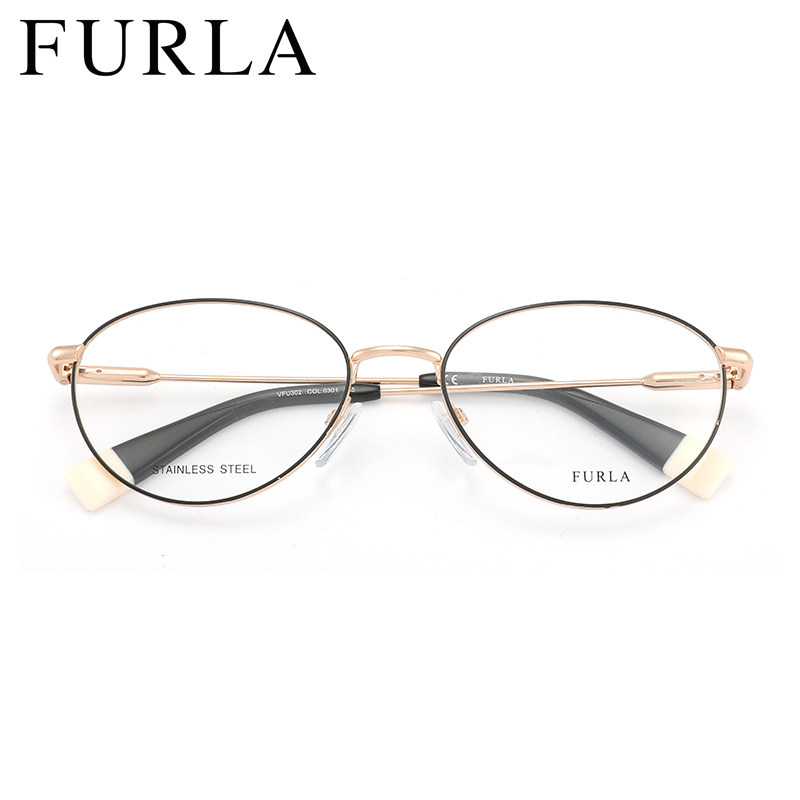 FURLA 芙拉女士金属全框时尚光学镜框近视 简约优雅 VFU302怎么看?