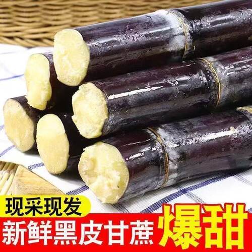广西黑甘蔗产地直发新鲜