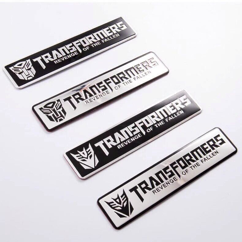 变形金刚金属车贴3D立体擎天柱霸天虎汽车人标志摩托划痕遮挡贴纸