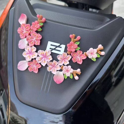 彷真桃花百花贴纸适用电
