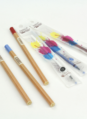 BESGU木纹铅笔款拔帽中性笔针管笔尖0.5MM书写刷题订正NO.81005