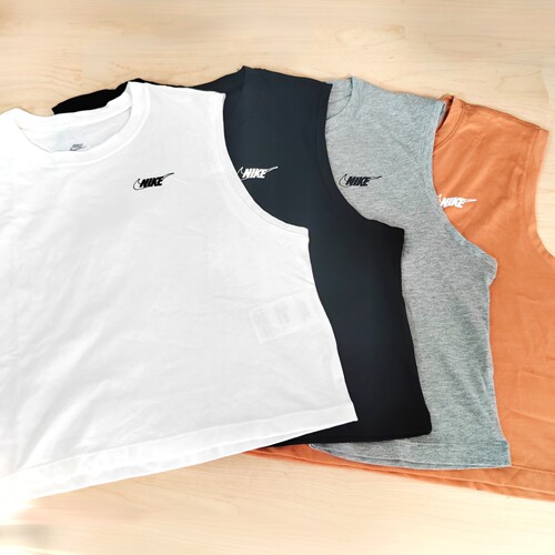 耐克NIKE女纯棉短袖无袖背心