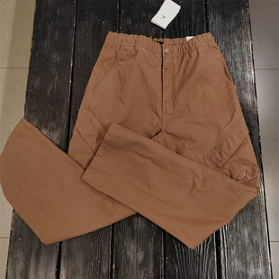 耐克NIKE奥莱正品男运动休闲梭织JORDAN宽松直筒工装裤长裤FV7256