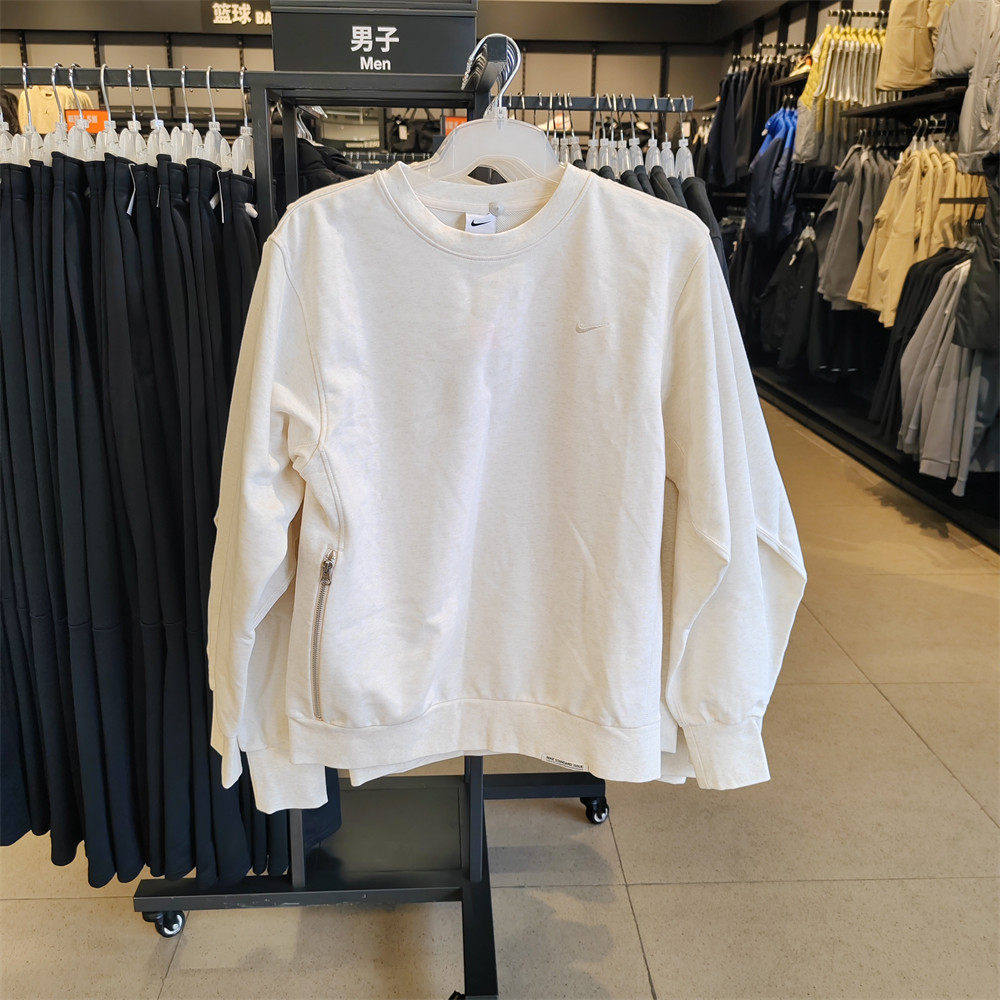 耐克NIKE奥莱正品男运动休闲毛圈内里长袖卫衣套头衫DQ5821-027
