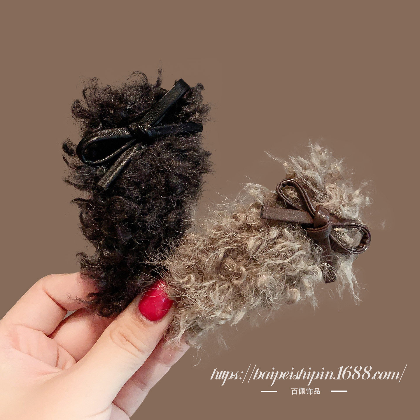 韩国东大门同款四色仿羊羔毛BB夹蝴蝶结发夹碎发夹前额侧夹刘海夹,饰品/流行首饰/时尚饰品新,民族风发饰,淘宝优惠券,粉丝福利购,淘宝优惠卷