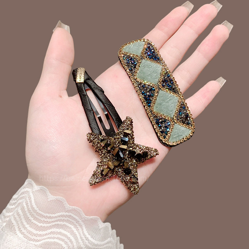 闪钻小星星发夹感2025新款刘海夹气质百搭侧边夹bb夹头饰发卡,饰品/流行首饰/时尚饰品新,民族风发饰,淘宝优惠券,粉丝福利购,淘宝优惠卷