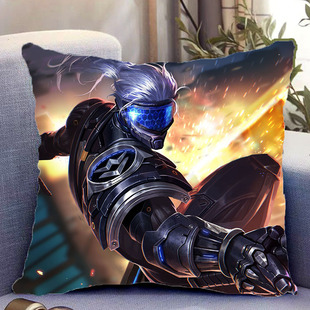 宫本武藏双面抱枕王者荣耀周边照片带枕芯靠枕靠垫枕头套礼物定制