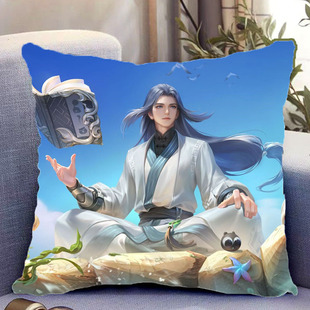 张良双面抱枕王者荣耀周边照片带枕芯靠枕靠垫枕头套生日礼物定制