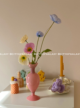 COG 法式复古vintage玉色玻璃花瓶ins同款摆件