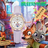 迪士尼疯狂动物城朱迪兔子手表女孩可爱卡通学生石英表