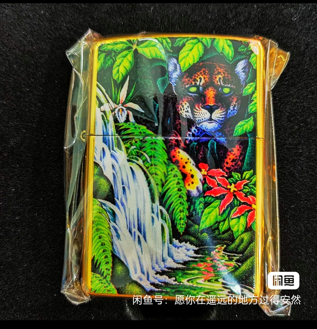 美国原装zippo打火机05年产C05丛林豹限量 收藏品:6460、6742/3万