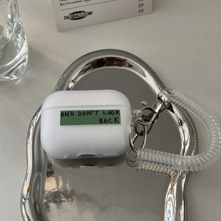 坚定前行 airpods保护套pro3代1 适用苹果耳机保护壳ins风防摔一二三四 5无线蓝牙外壳小众创意简约新款