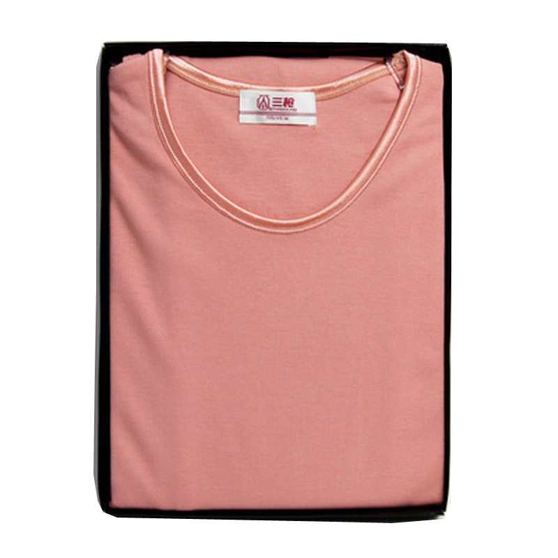 三枪内衣纯棉圆领女士秋冬舒肤棉正品长袖男秋衣秋裤套装 21976D0