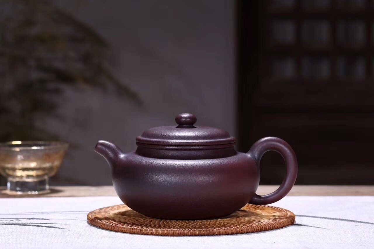 宜兴紫砂壶全手工名家 吴建强 茶壶 传统柴烧工艺 底槽清 仿古壶