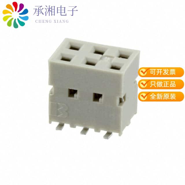 正品89898-303ALF原装CONN RCPT 6POS 0.1 GOLD SMD