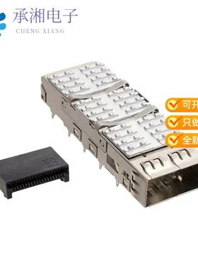 正品QSFPK-PF-02原装CONN QSFP RCPT CAGE HSINK 38P RA