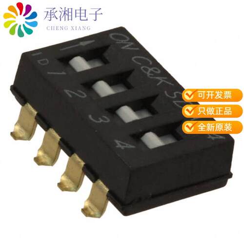 全新SDA04H0SBD正品SWITCH SLIDE DIP SPST 25MA 24V