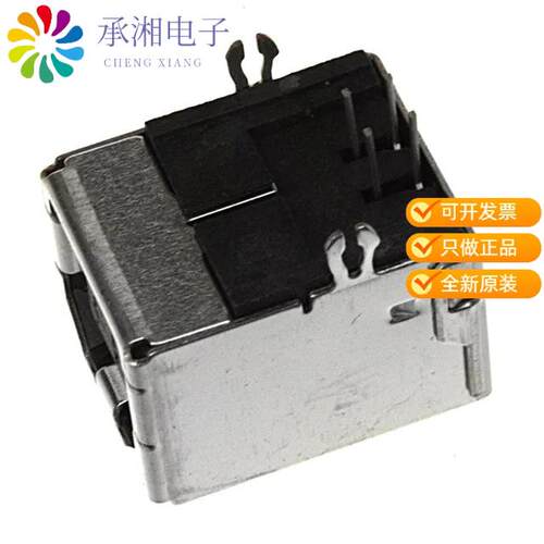 全新61729-1010BLF正品CONN RCPT USB2.0 TYPEB 4POS R/A