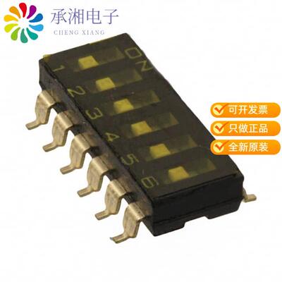 正品A6S-6102-PH原装SWITCH SLIDE DIP SPST 25MA 24V