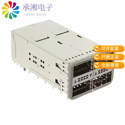 全新1715650002正品CONN ZQSFP+ RCP CAGE 2X2 152P RA