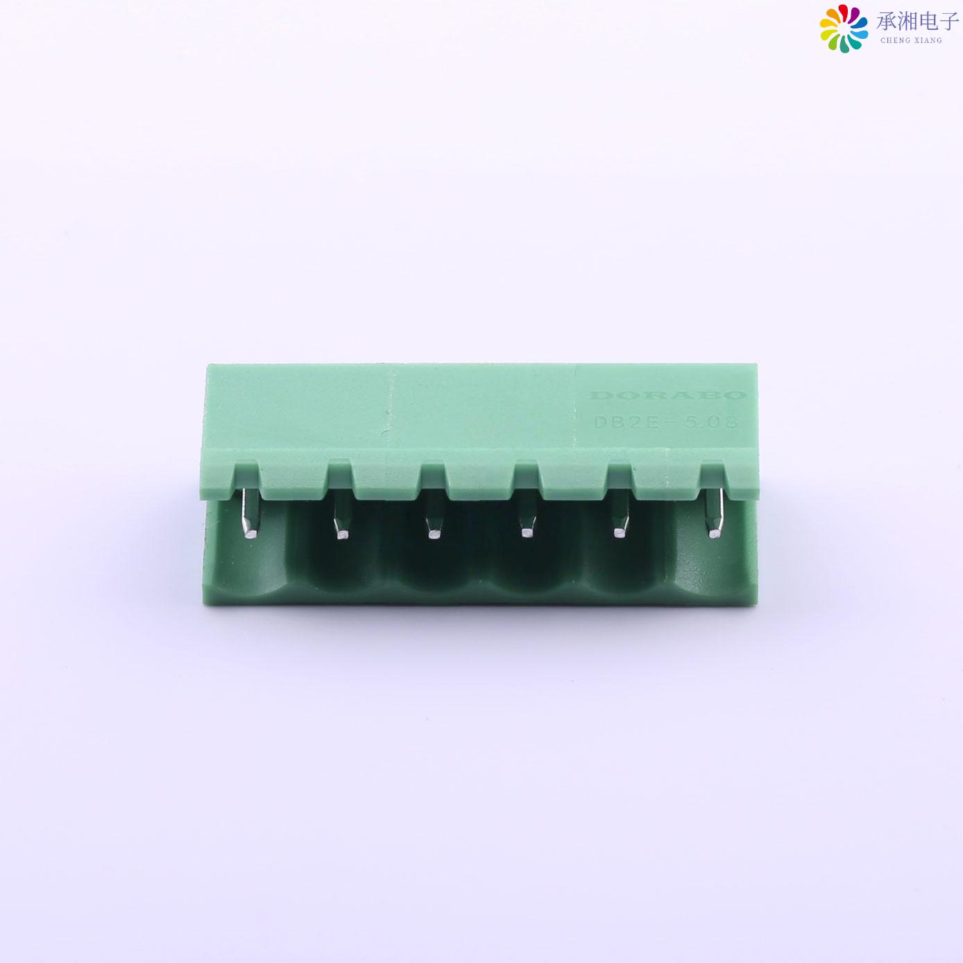 正品DB2EV-5.08-6P-GN原装5.08mm 排数:1 每排P数:6 直针