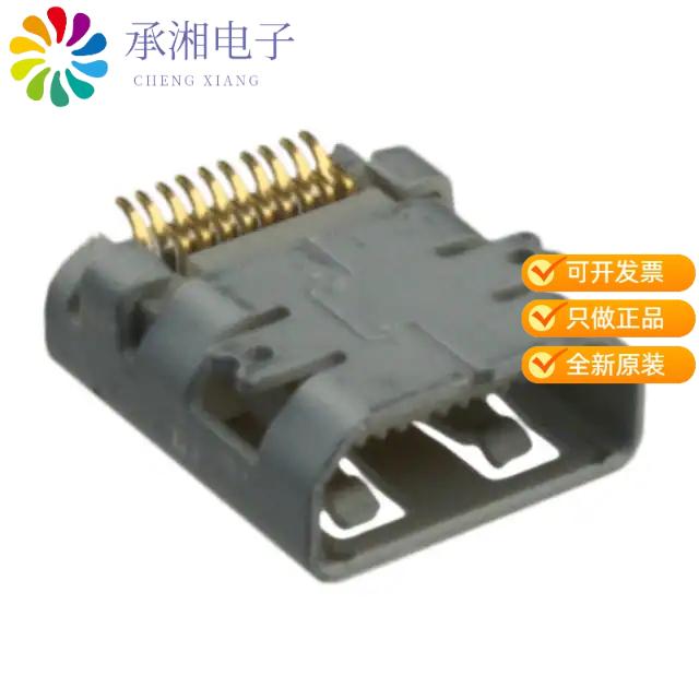 正品0467650001原装CONN RCP  HDMI 19POS SMD RA
