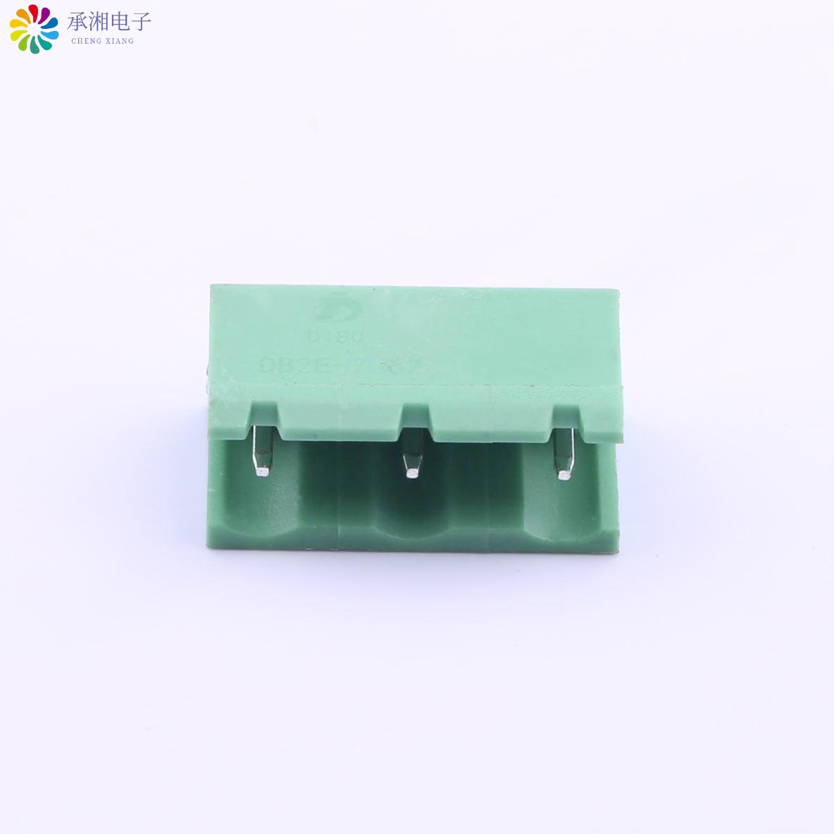 正品DB2EV-7.62-3P-GN原装7.62mm 排数:1 每排P数:3 直针