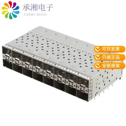 全新0763527001正品CONN SFP+ RCP W/CAGE 2X8 320P RA
