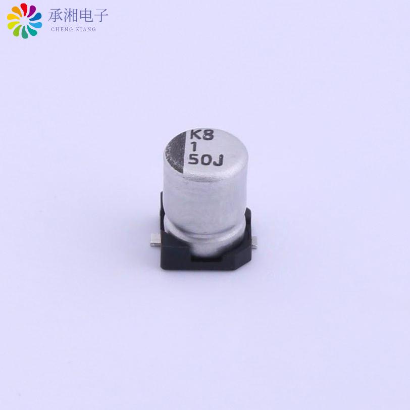 正品VEJ010M1HTR-0406原装贴片铝电解电容 ±20% - 50V