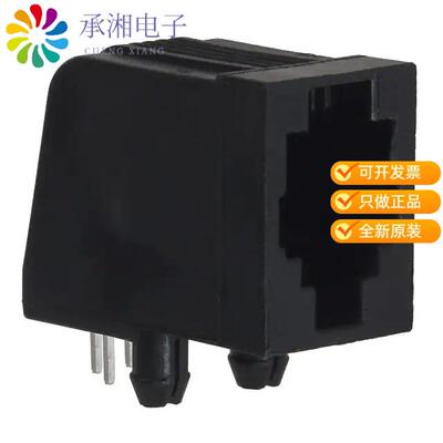全新5555980-1正品CONN MOD JACK 4P4C R/A UNSHLD