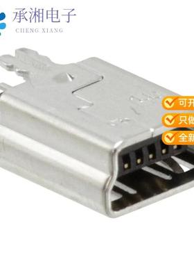 正品1734753-1原装CONN RCPT USB2.0 MINI B VERT