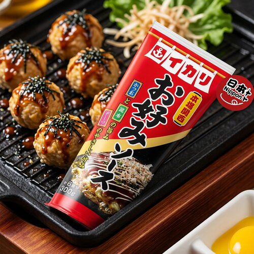 IKARI 日本大阪烧御好烧章鱼烧酱汁香港进口厨房家用烹饪日本酱料