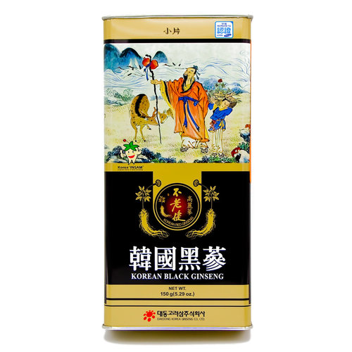 不老健BULOGEON 6年根高丽黑参细株150g多种皂苷易吸收养生品进口
