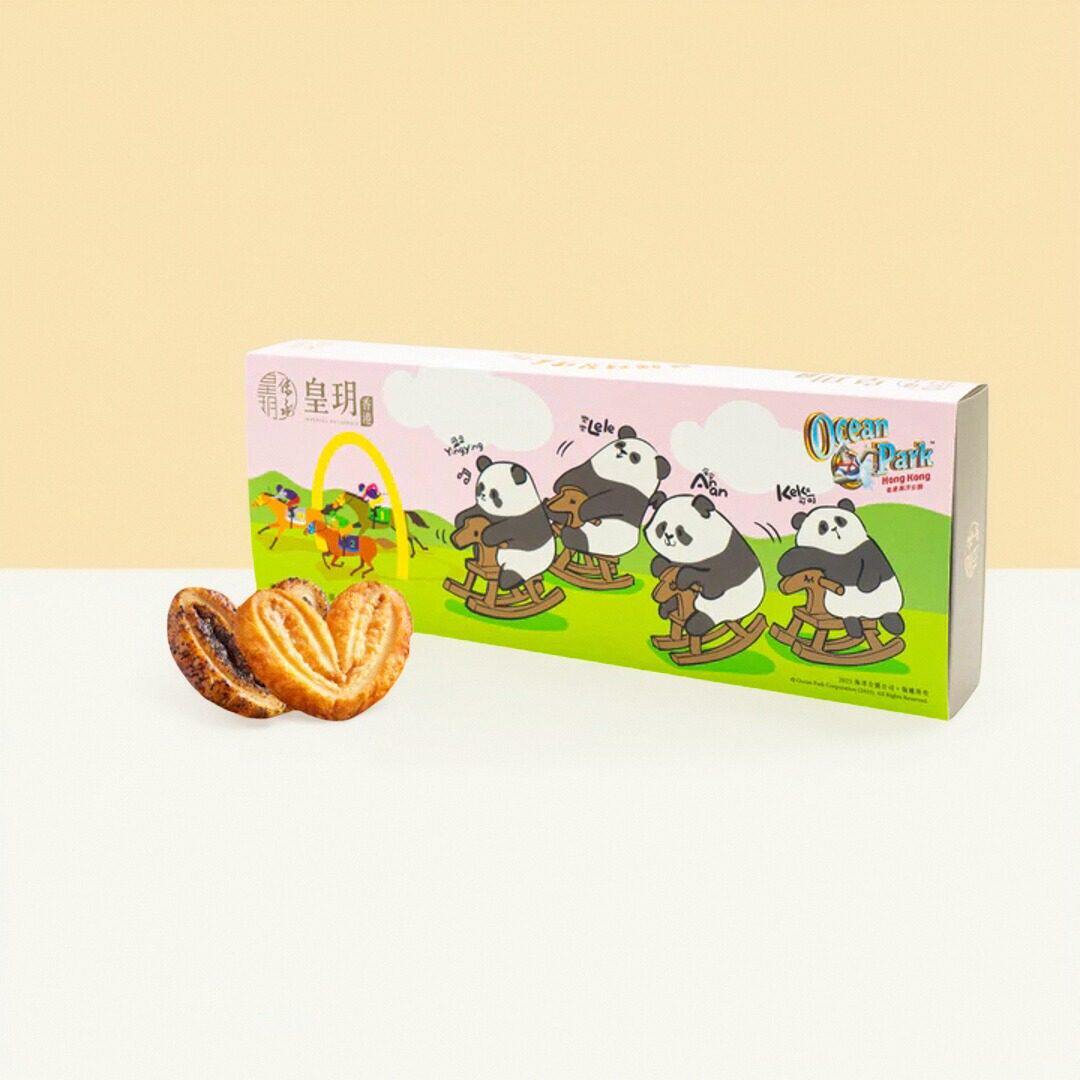 香港进口皇玥熊猫饼食熊猫精装礼盒赛马篇原味蝴蝶酥伯爵茶蝴蝶酥