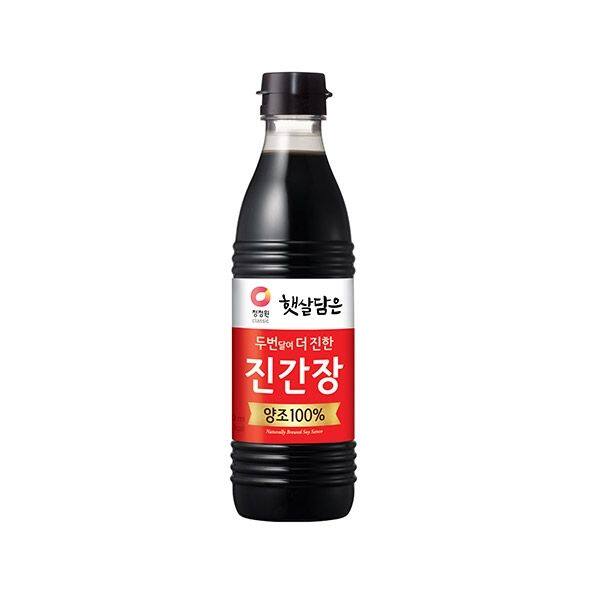 清净园 韩国酱油500ml调味料家用装酱类调料烹饪100%传统香港进口
