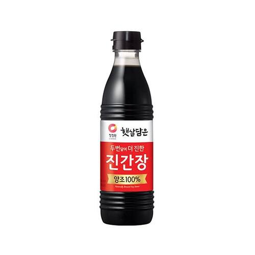 清净园 韩国酱油500ml调味料家用装酱类调料烹饪100%传统香港进口