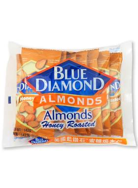 香港进口美国BLUEDIAMOND袋装盐焗开心果杏仁年货零食休闲坚果