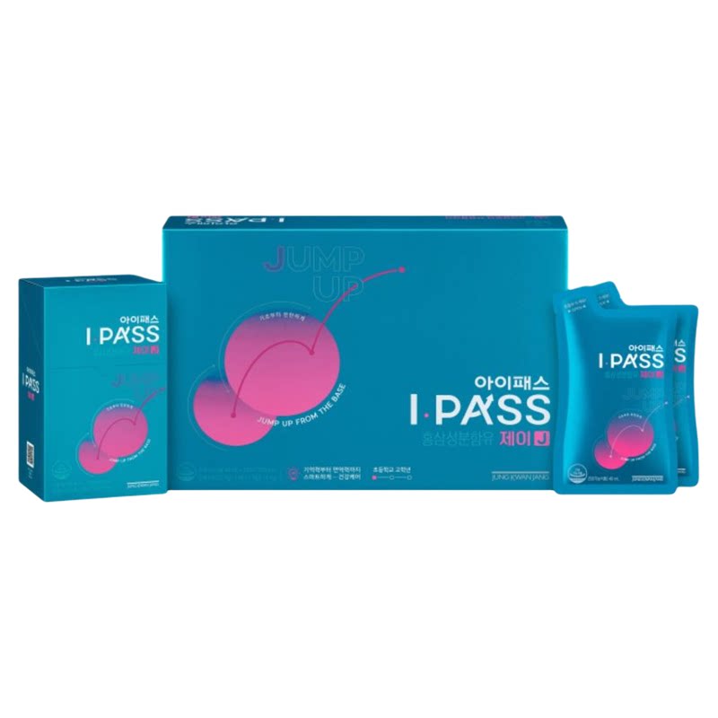 正官庄新升级配方I-Pass J礼盒装10-12岁儿童红参高丽参饮40ml*30